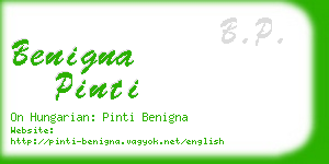 benigna pinti business card